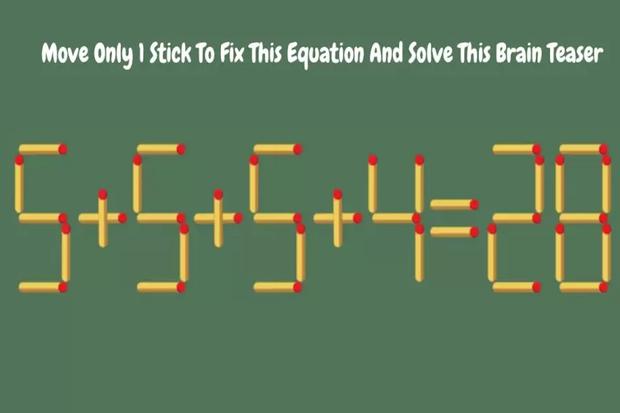 Determine which matchstick you must move to correct the equation in just 1 movement.|  Photo: fresherlive