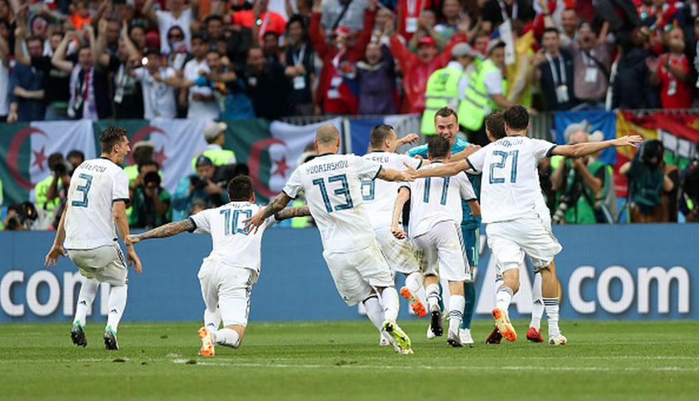 España vs. Rusia por octavos de final del Mundial Rusia 2018.