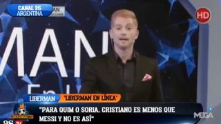 Guerra televisiva: cruce de palabras entre Liberman y 'El Chiringuito' por Argentina y Messi [VIDEO]