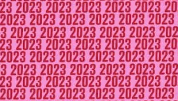 En esta imagen, cuyo fondo es de color rosado, abundan los números 2023. Entre ellos, está el 2028. (Foto: MDZ Online)
