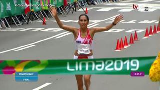 Así fue la emotiva llegada de Gladys Tejeda en la Maratón 42K de los Juegos Panamericanos 2019