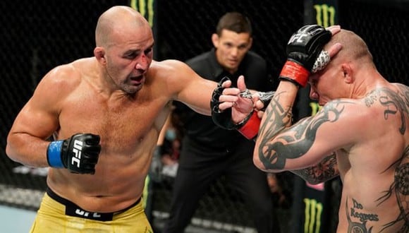 Glover Teixeira derrotó a Anthony Smith por nocaut técnico en la estelar del UFC Fight Night en Florida. (Getty Images)