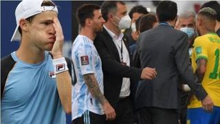 Diego Schwartzman explotó en redes tras la suspensión del Argentina vs. Brasil [FOTO]