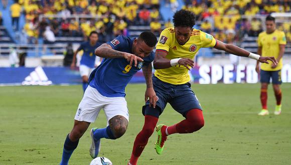 Colombia le sacó el primer punto a Brasil en estas Eliminatorias, empatando sin goles en Barranquilla. (Foto: AFP)