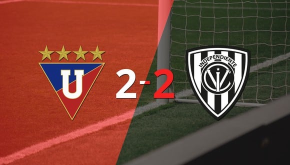 Empate a 2 entre Liga de Quito e Independiente del Valle