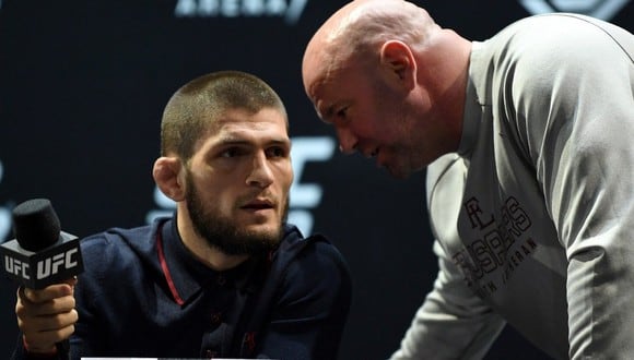 Dana White se cansó de rogar: “Si Khabib no quiere defender el título, no lo presionaré más”. (UFC/Agencias)