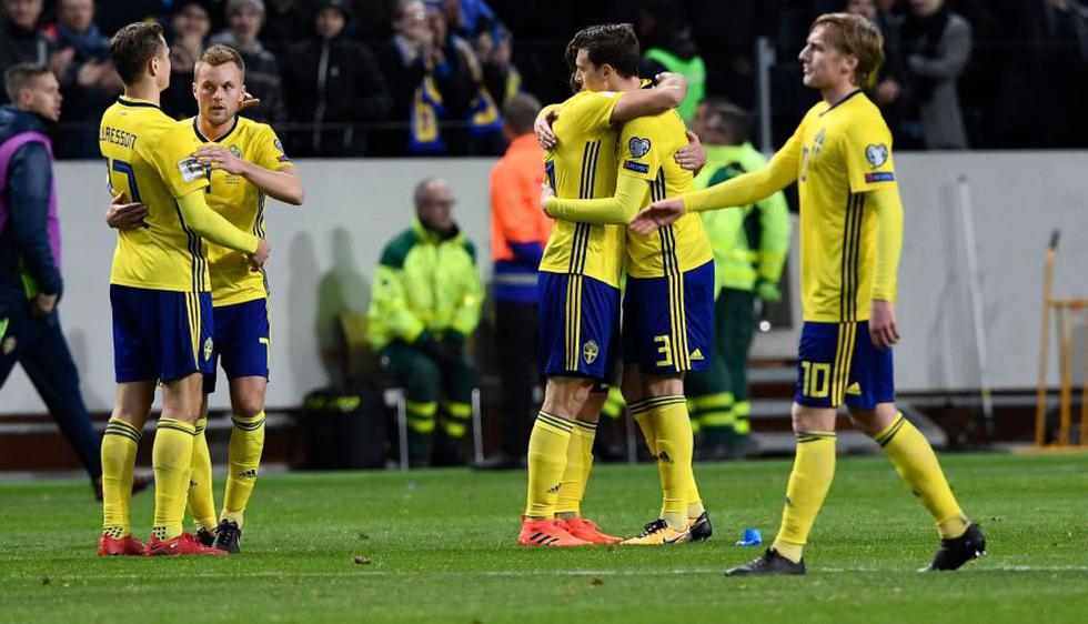 Así fue la celebración sueca tras dar un gran paso para llegar a Rusia 2018. (Fotos: Agencias)