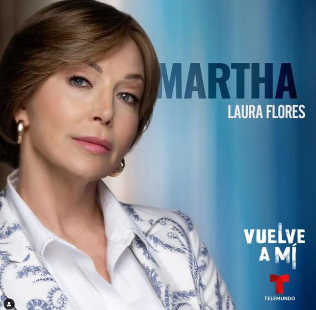 Laura Flores interpreta a Martha en "Vuelve a mí" (Foto: Laura Flores/Instagram)