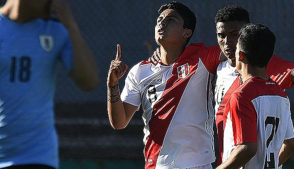 Concha y Olivares anotaron en el empate 2-2 de Perú contra Uruguay. (Foto: Tenfield)