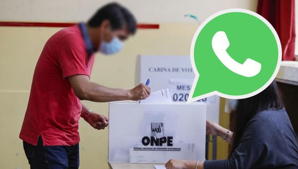 La ONPE ha incluido un chatbot en WhatsApp para que conozcas tu local de votación y cómo sufragar correctamente. (Foto: AFP)