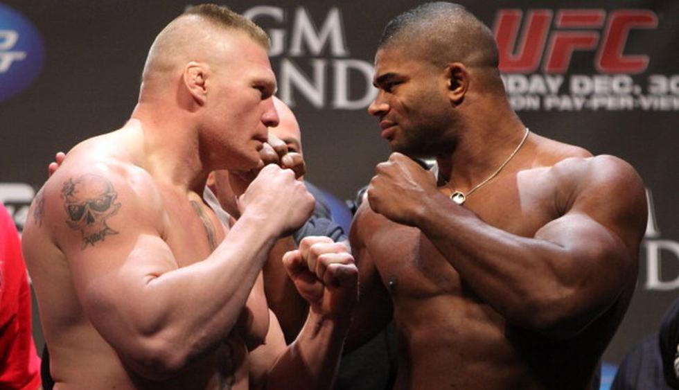 Brock Lesnar y Alistair Overeem encabezaron la cartelera del UFC 141. (Getty)