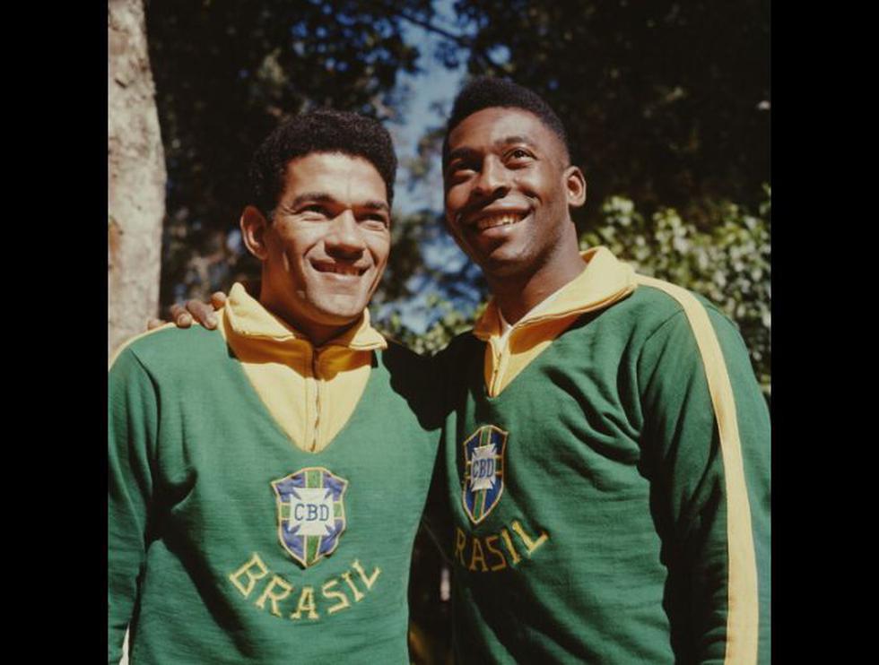 Pelé y Garrincha en Brasil (Getty Images).
