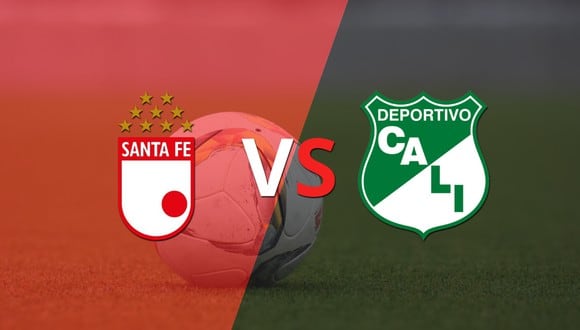 Santa Fe busca mantener la ventaja ante Deportivo Cali en la etapa complementaria