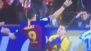 Primero a la mano: se revela nueva imagen que muestra clara falta de Suárez a Cuéllar [VIDEO]