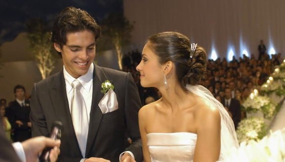 Kaká se casó con Caroline Celico en 2005, cuando defendía los colores del AC Milan. (Foto: Getty Images)