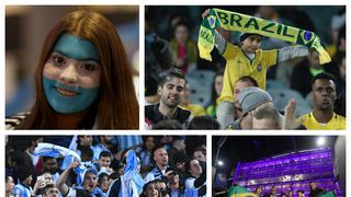 Fiesta y color: hinchas de Brasil y Argentina invadieron Melbourne para el partidazo amistoso [FOTOS]