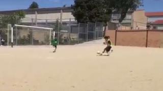 Se las sabe todas: Cristiano subió un video de un gol de su hijo y se convirtió en viral [VIDEO]