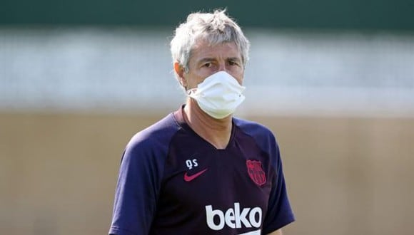Quique Setién es entrenador del FC Barcelona desde enero de este año. (Foto: AFP)