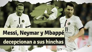 Messi, Neymar y Mbappé reciben sus primeras críticas tras deslucido debut en Champions League
