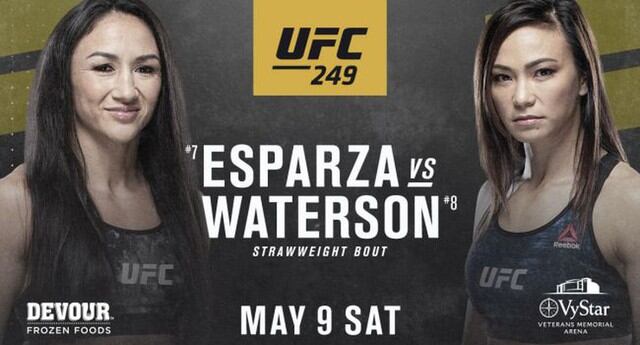 Carla Esparza vs Michelle Waterson - Cartelera preliminar. (Foto: UFC)