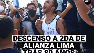 Alianza Lima descienden a 2da tras 80 años