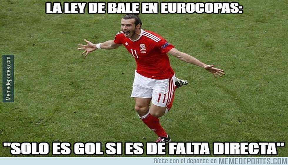 Gareth Bale marcó su segundo gol en la Eurocopa Francia 2016 (Meme Deportes).