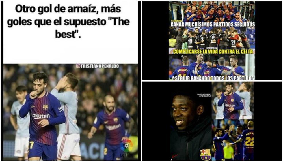 Los mejores memes del empate entre Barcelona y Celta de Vigo por octavos de final de la Copa del Rey. (Meme Deportes)