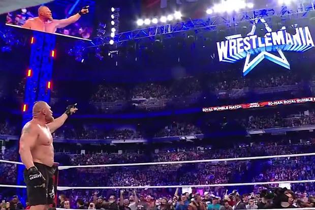 Brock Lesnar habías perdido el título de WWE esa noche más temprano, ante de ganar el Royal Rumble en 2022. (Captura FOX Action)