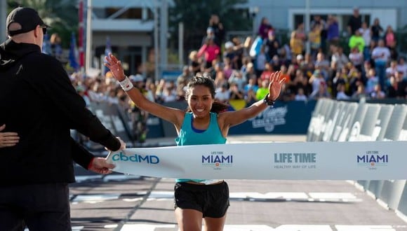 Aydee Loayza debutó en esta maratón ganando la medalla dorada. (Foto: ENH Deportes)