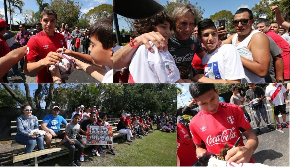 Hinchas conocieron a los jugadores de la Selección Peruana. (Fernando Sangama)