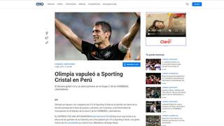 "Olimpia vapuleó": la reacción de la prensa internacional tras la derrota rimense por la Copa Libertadores [FOTOS]