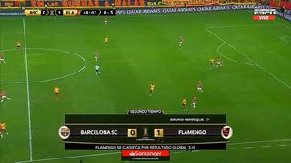 La tocaron todos: doblete de Bruno Henrique para el 2-0 del ‘Mengao’ en Barcelona vs Flamengo [VIDEO]