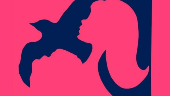 En esta imagen, cuyo fondo es de color rosado, se aprecia el dibujo de una mujer y el de un ave. (Foto: MDZ Online)