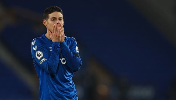 James Rodríguez tiene dudas con respecto a su futuro en Everton. (Foto: Getty Images)
