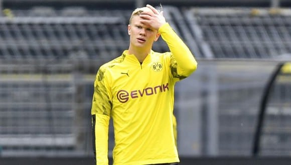 Erling Haaland tendría un precio de salida del Dortmund de 120 millones de euros. (Foto: AFP)