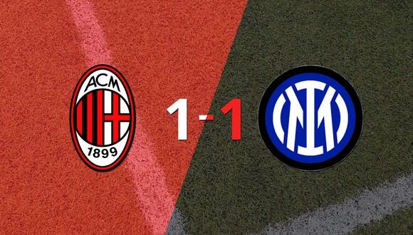Milan e Inter empataron 1 a 1