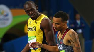 Andre de Grasse, principal rival de Usain Bolt, quedó fuera del Mundial por lesión