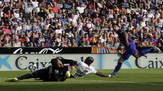 Luis Suárez celebró la Bota de Oro con gol en Mestalla y récord para la MSN