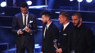 ¡Inesperada reacción! Gesto de Messi cuando Cristiano recibió el premio The Best [VIDEO]