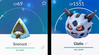 ¡Pokémon GO tiene dos nuevos "shiny"! Así se ve Snorunt y Glalie en el juego