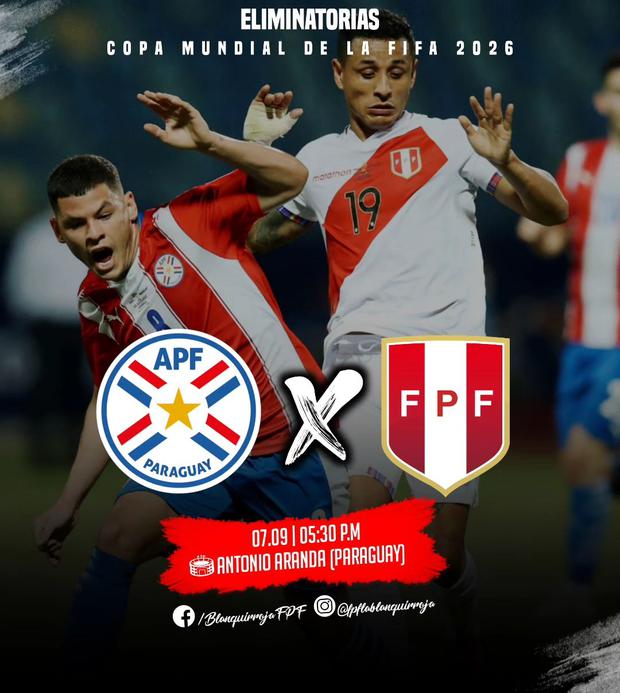 Perú vs Paraguay es el primer encuentro de las Eliminatorias Conmebol 2023 (Foto: fpflablanquirroja / Instagram)