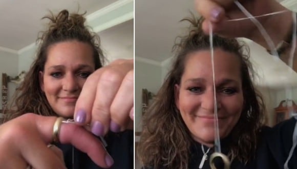 Una mujer causa sensación en Internet por el truco que aplica para quitarse un anillo atorado en su dedo. (Foto: @saltyroots207 / TikTok)