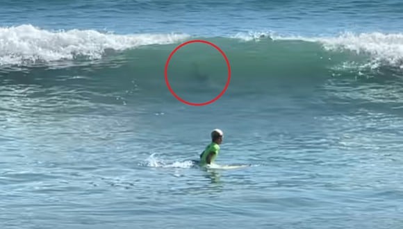 El momento en que un niño de 11 años escapa del ataque de un tiburón. (Foto: Islands n Highlands / YouTube)
