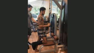 Ya piensa en volver: Neymar trabaja en el gimnasio mientras sigue al PSG por TV