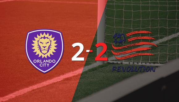 Con doblete de Adam Buksa, New England Revolution empató con Orlando City SC 2-2