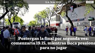 El mundo se paraliza: las portadas tras el escándalo en la previa del River Plate vs. Boca Juniors [FOTOS]