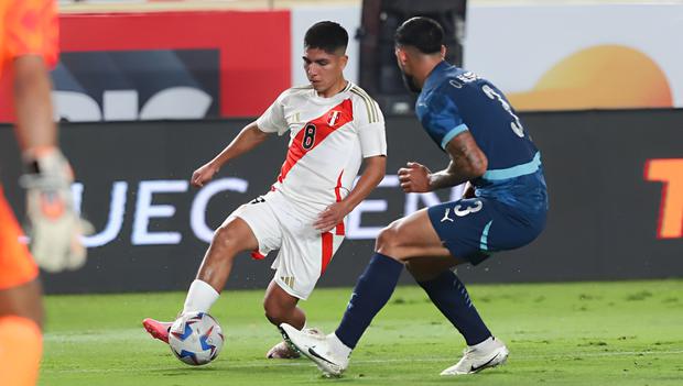 Piero Quispe busca ser titular con Perú en la Copa América 2024. (Foto: Jesús Saucedo / GEC)