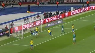 Con suspenso: Gabriel Jesus marcó de cabeza el primer gol de Brasil ante Alemania [VIDEO]