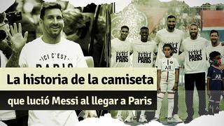 Ici c´est Paris: la historia detrás de la camiseta que lució Messi al llegar a Francia