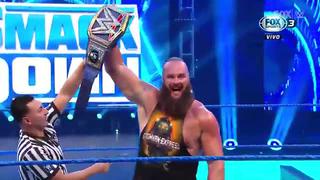 ¡Lo hizo puré! Braun Strowman le dio una paliza a The Miz en SmackDown [VIDEO]